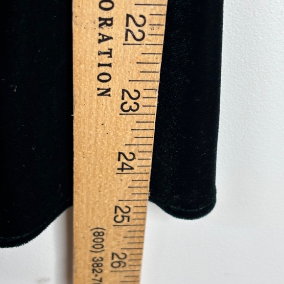 Calvin Klein Velvet Blouse 0X Emerald Green Bell Sleeve Christmas Holiday Photos - Picture 11 of 12